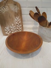 Hand turned wooden 11 1/4 bowl. Beautiful Out of round