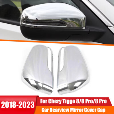 For Chery Tiggo 8 Pro Max 2018-2022 ABS Chrome Rearview Mirror Cover Trim Caps