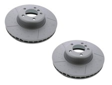 Set of 2 Front Zimmermann Brake Disc Rotors X...