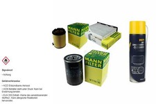 MANN FILTER Paket Klimareiniger für VW Golf Plus 5M1 521 1.6 Bi-Fuel Jetta