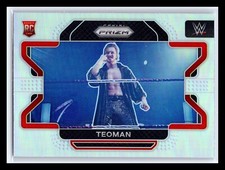2022 Panini Prizm WWE #42 Teoman Silver Prizm Parallel Rookie RC NXT UK