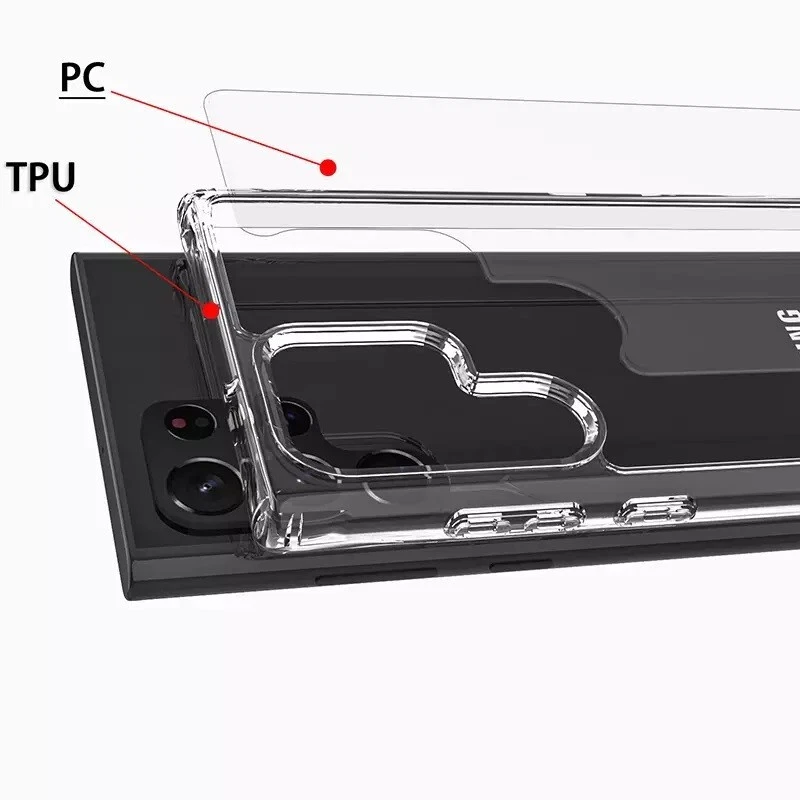 Funda protectora gruesa transparente para Samsung Galaxy S Series S8 Note S10 Plus S22 Ultra Foto 2 de 4