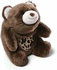 Gund Valentine's Day BROWN SNUFFLES with Heart Stuffed Plush Bear New with Tags