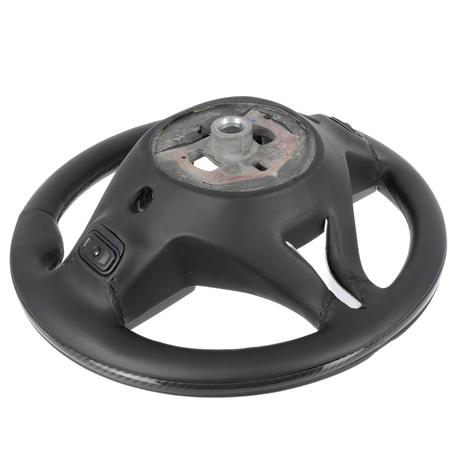 GENUINE MASERATI Black Leather Carbon Steering Wheel W Radio&Cruise 670044516