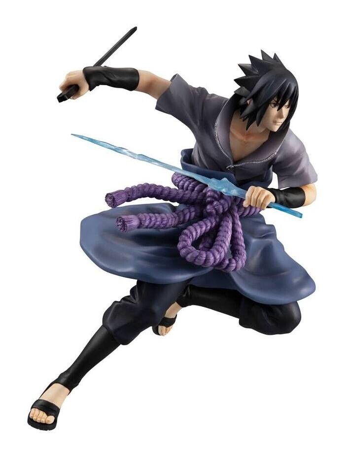 Figura Naruto Shippuden Sasuke Uchiha Escala 1:10 PVC ㅤ, FIGURAS