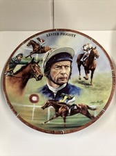Jockey Lester Piggott Royal Worcester Plate Perfect Condition