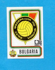 MONACO/MUNCHEN 74-PANINI-Figurina n.249- SCUDETTO/BADGE - BULGARIA -Recuperata
