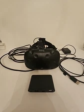 HTC Vive VR Headset Link Box Power Adapter Cables HDMI USB With Headphones