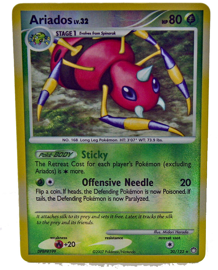 Ariados 20/123 Reverse Holo Rare Mysterious Treasures New NM+ With eBay Tracking