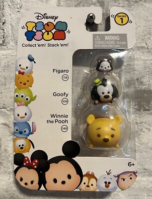 Disney Tsum Tsum Collect Stack 'Em Series 1 Figaro 119 Goofy 108 Winnie Pooh 148