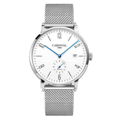 Men s Automatic Mechanical Watches Minimalist Sapphire Glass Calendar Waterproof