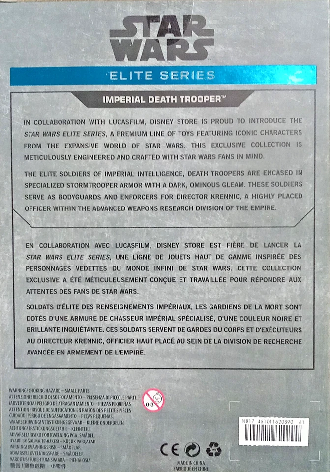 Figura Disney Star Wars Elite Series 7" Imperial Death Trooper Nueva en Caja Foto 2 de 2