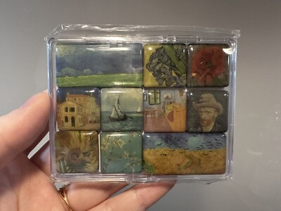 Van Gogh Museum Amsterdam Mini Magnet 10er Set Kunst Geschenk Brandneu ungeöffnete Box 