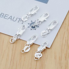10PCS Wholesale Jewelry Findings 925 Sterling Silver Lobster Clasps Hallmark II