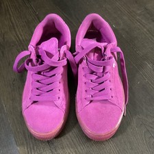 Puma Classic Suede Mono Pink /Fuscia Sneakers 4.5 M
