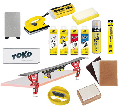 Toko Skiwax Set 14-teilig mit Swix Ski Vise