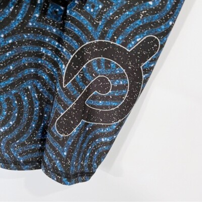 Peloton Cycle X Terez Sz L Galaxy Glitter Leggings Striped High