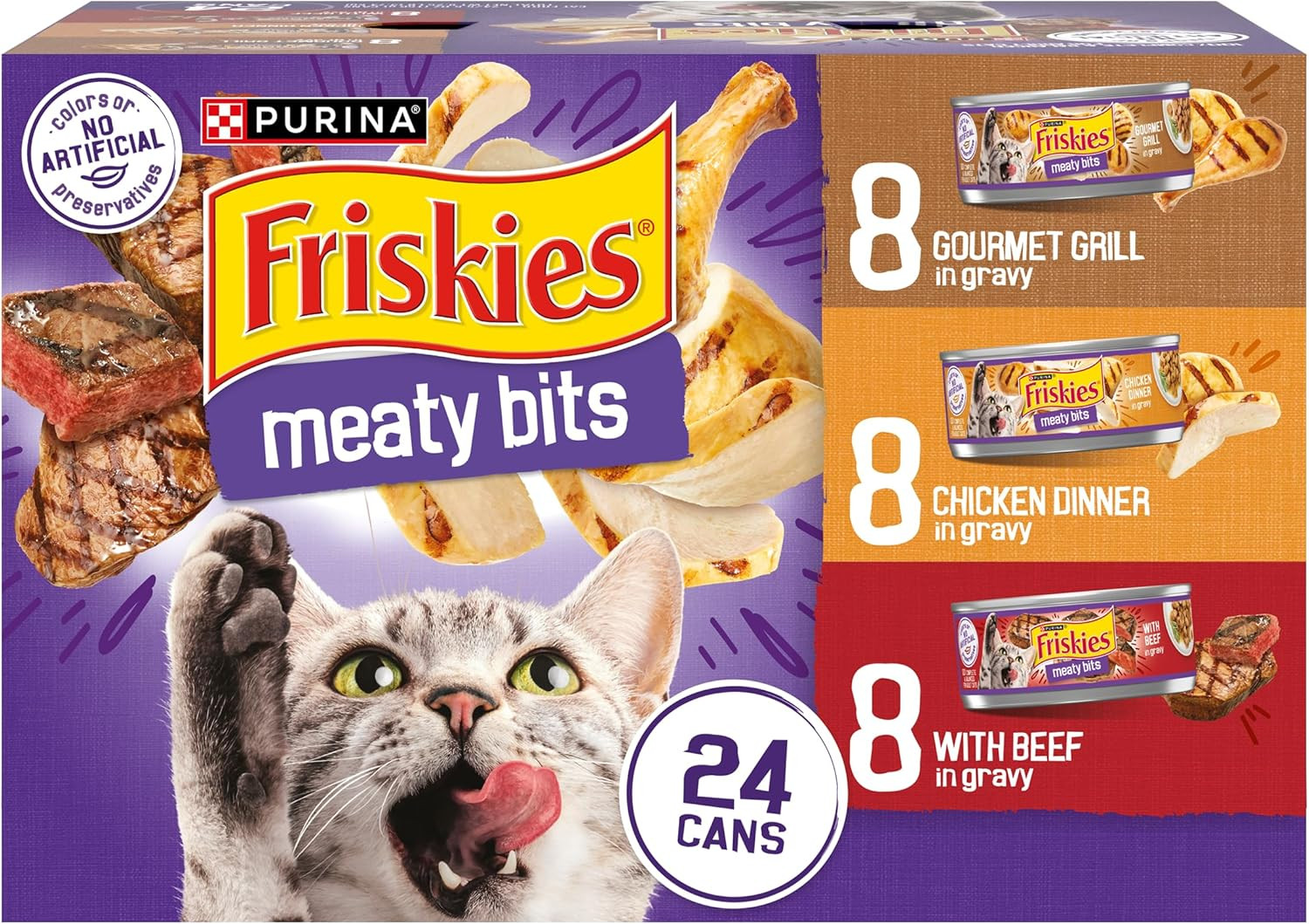Variety Pack, Meaty Bits - (24) 5.5 Oz.