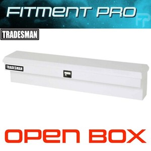 Tradesman Steel Side Bin Truck bed Tool Box 48in. Powder Coated White 86748