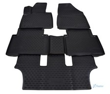 Gummifußmatten Gummimatten 3D Passend Für Hyundai Grand Santa Fe 2013-2018 5 Tlg