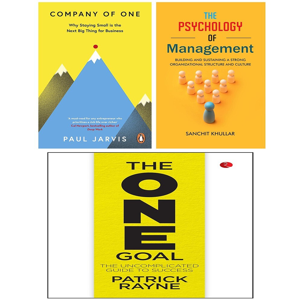 Company of One, ONE GOAL Patrick Rayne, Psychology of Management 3 Books Set