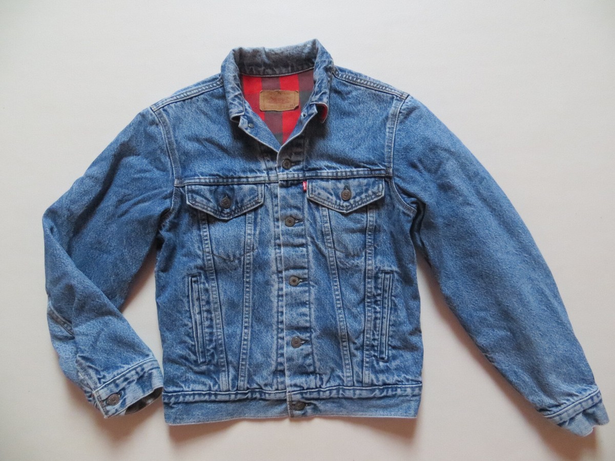 Levi's Trucker Jacke Levis Jacke Rot Kariert Levi's Jacke