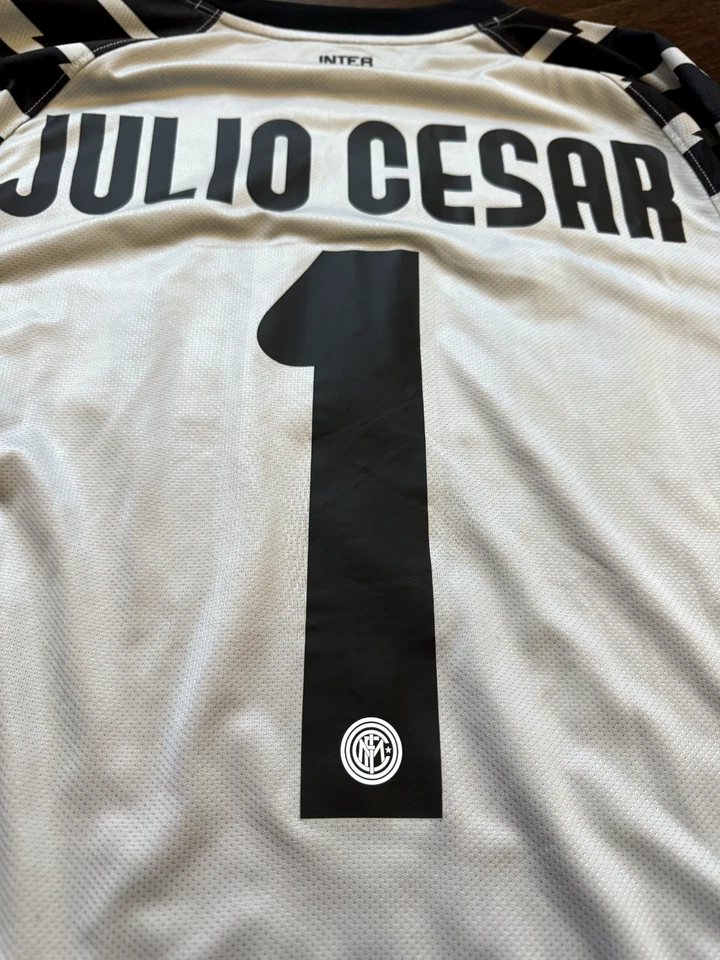 Maglia Julio Cesar match worn Indossata Preparata portiere Brazil maillot GK - Immagine 3 di 4