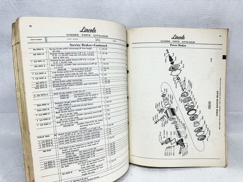 1952-1955 Lincoln OEM Chassis Parts Catalog 1953 1954 Cosmopolitan Capri - Bild 4 von 6