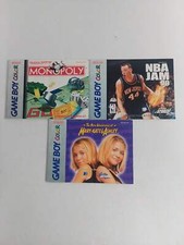 Nintendo Game Boy Color Manual Instruction Booklet Lot
