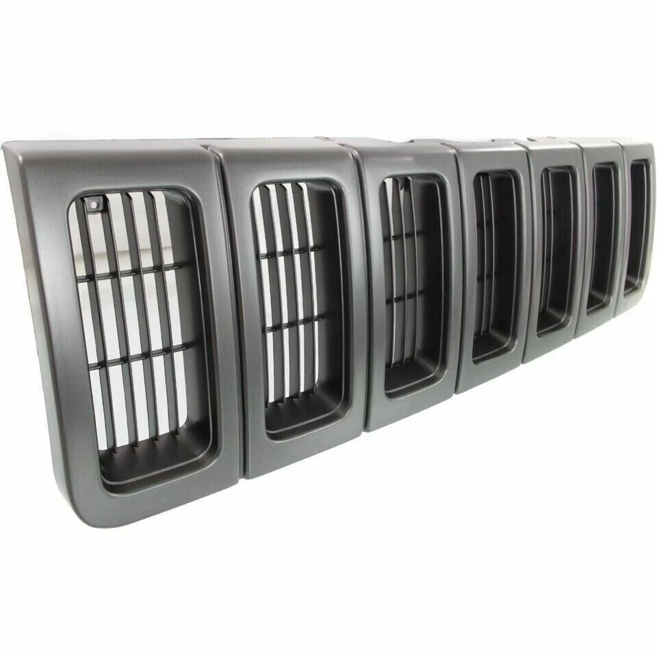 New Front Grille Black Plastic Fits 1996 1997 1998 Jeep Grand Cherokee CH1200193 Foto 3 de 4