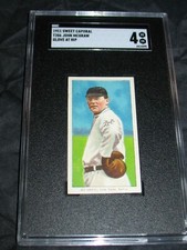 1909-11 T206 John McGraw GLOVE AT HIP SGC 4 VGEX ~SWEET CAPORAL 350-460/30