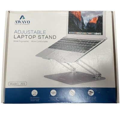 BRANDNEU AWAVO HÖHENVERSTELLBAR LAPTOP RISER STÄNDER TISCH ERGONOMISCH COMPUTER