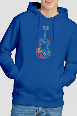 Coco bunte Gitarre mit Ernesto, Miguel und Hector Herren Hoodie S-2XL royal