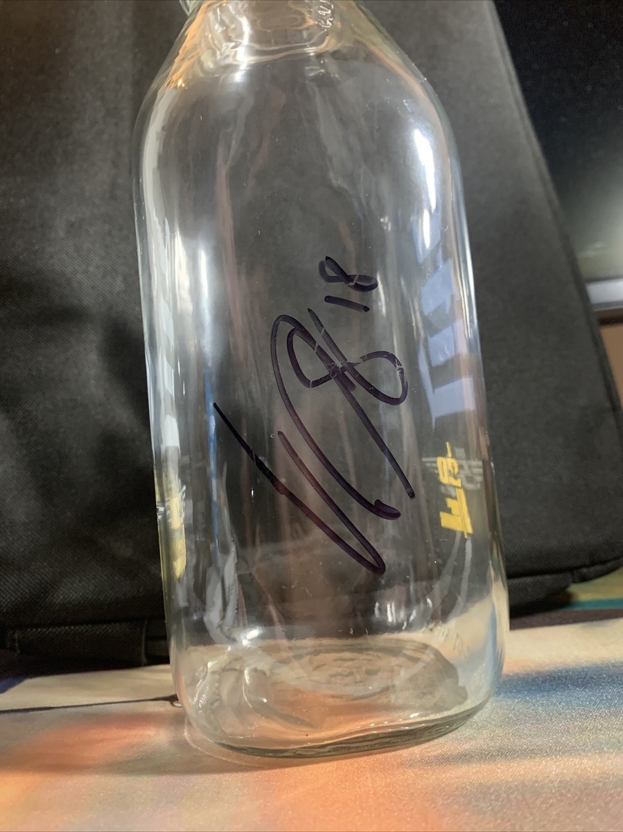 INDY 500 MILLER LITE 32 OZ Glass Milk Bottle- 2016 100th Running