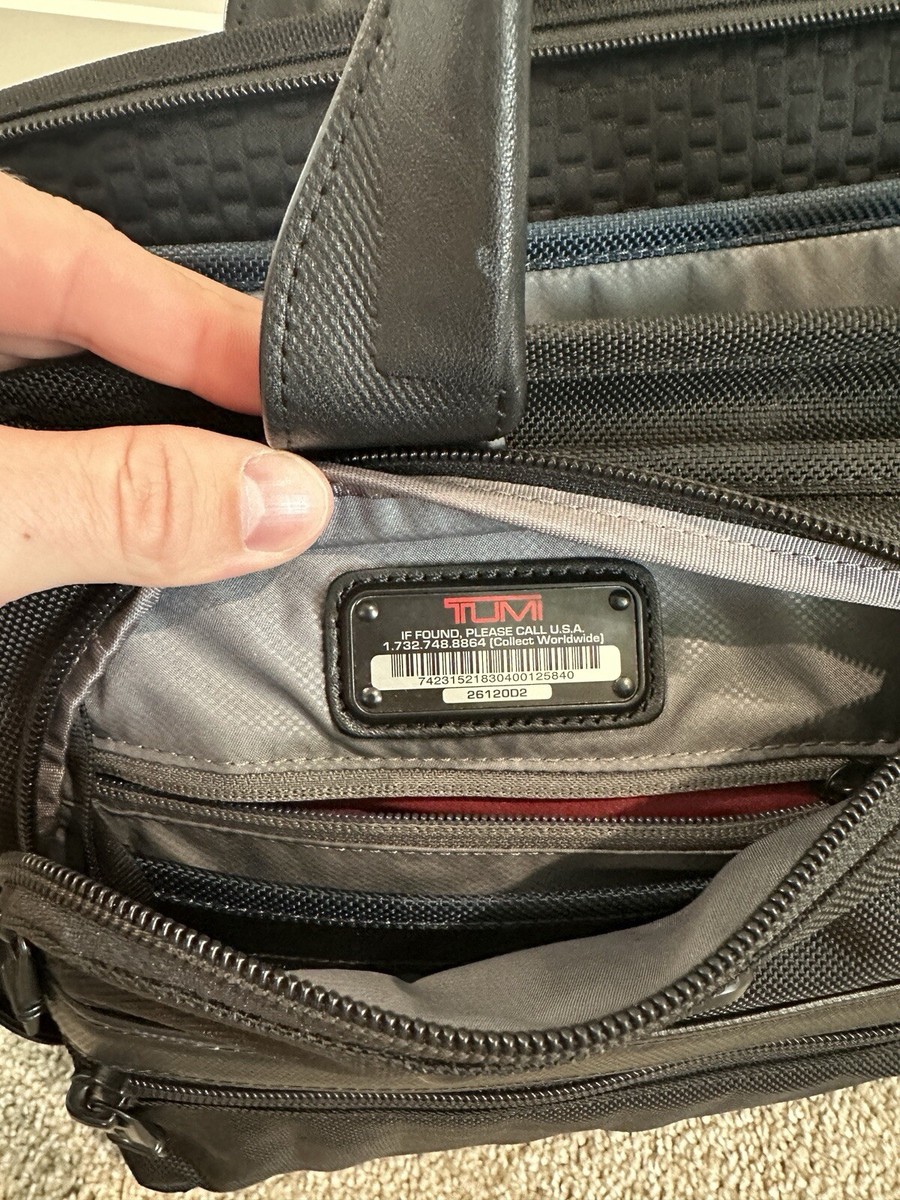 TUMI Alpha Bravo Slim Briefcase Laptop Bag Ballistic Nylon 26120D2