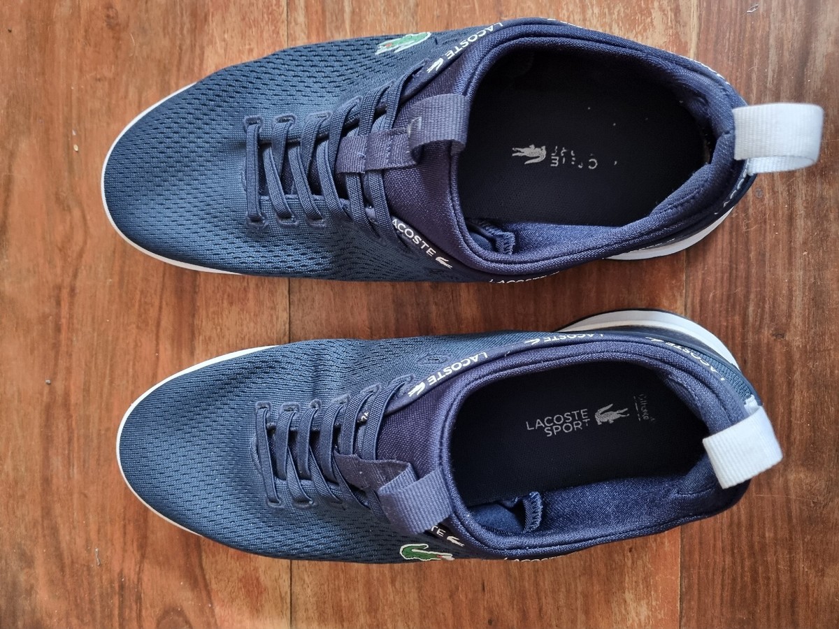 Lacoste Mens LT Spirit 2.0 Trainers Blue Shoes Size Uk 10  display picture 2