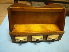  MOBILE MOBILETTO legno massiccio  CON 3  CASSETTI ARREDO CASA PORTA vasetti 