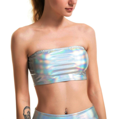 silver rave top