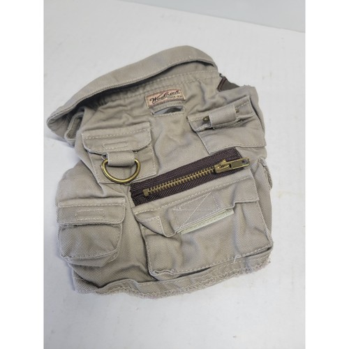 Woolrich Dog Fishing Vest Khaki Tan Multi Pocket Utility Pet Harness Small