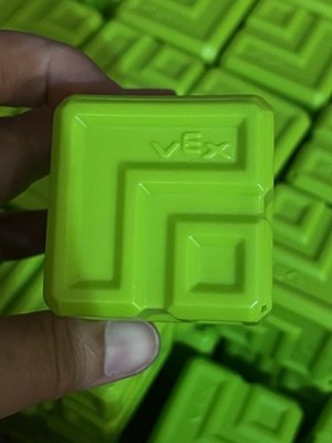 54 green Competition Cubes from  2023 2024 Vex IQ ROBOTICS Game