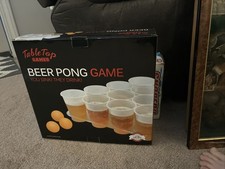 Full Complete Table Top Games Beer Pong Game