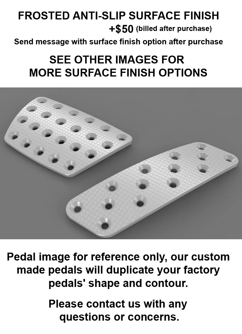 Ferrari Mondial T 1st Gen Basic Auto Billet aluminum racing pedal pad covers