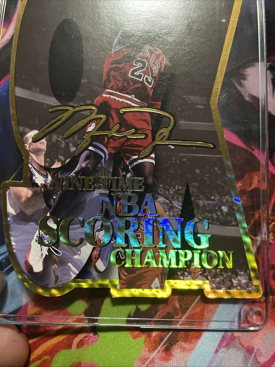 1997 Upper Deck-9x Time Scoring Champion Michael Jordan-Jumbo