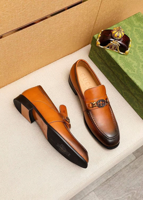 Gucci Men's Horsebit Interlocking G Loafers Brown Leather Slip On Dress  Shoes | eBay