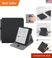 Elegant Black Kobo Libra Colour/2 Case with Pen Holder Auto Sleep Function