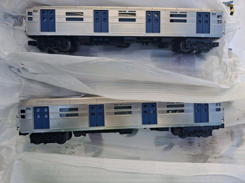 TWO 4-car MTH Subway Sets R-11 and R-34 READ THE DESCRIPTION BEFORE ...