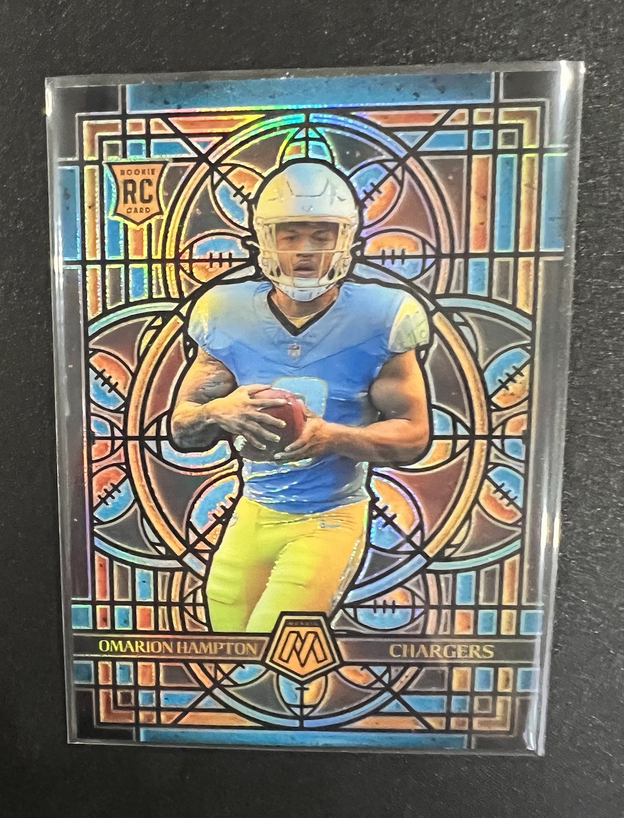 2025 Mosaic Omarion Hampton Stained Glass #15 RC CASE HIT