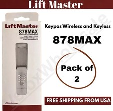 LiftMaster 878MAX Wireless Garage Door Keypad Remote Security 2.0 Universal 2