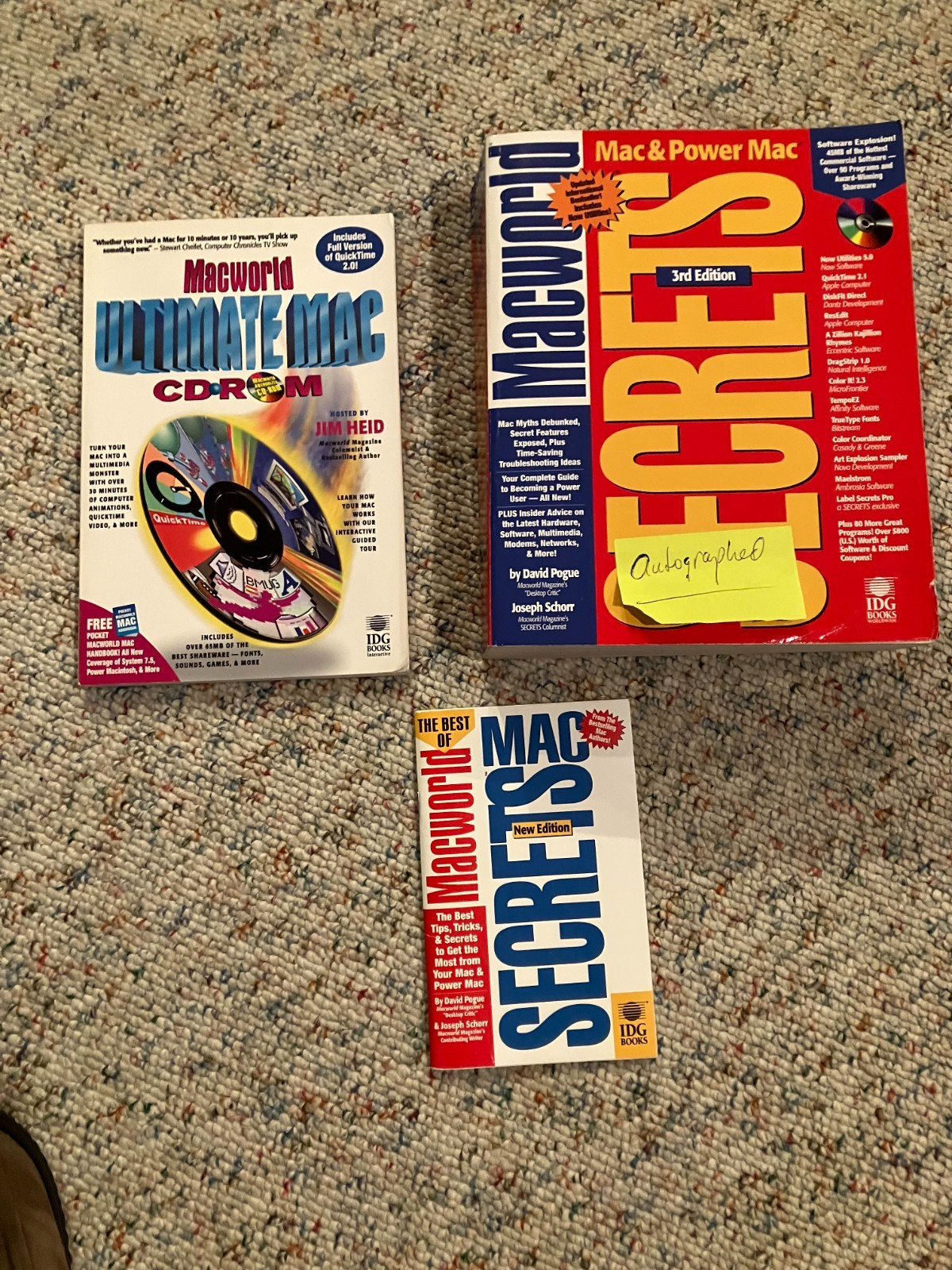 Autographed Mac & Power Mac SECRETS 3rd ed CD; Ultimate Secrets CD; Secrets hbk