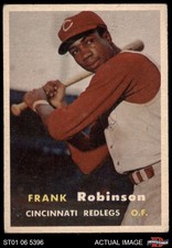 1957 Topps #35 Frank Robinson Reds RC HOF 2.5 - GD+